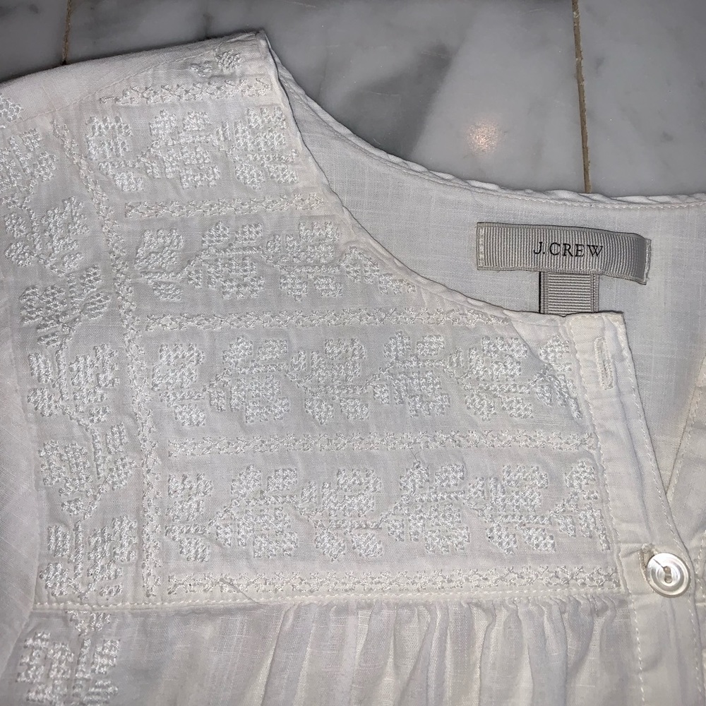 J. Crew Embroidered Top - Picture 2 of 3